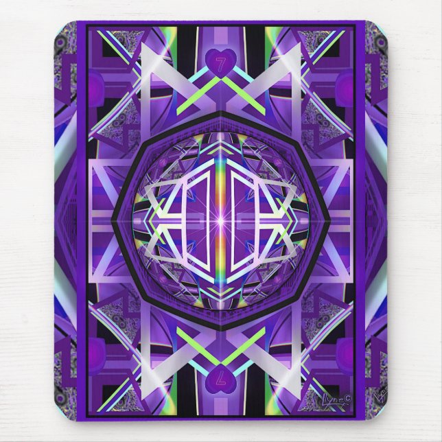 Purple W3 Mouse Mat (Front)