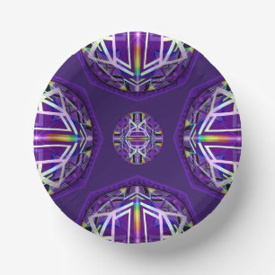 Purple W3 Paper Plate