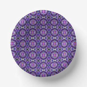 Purple W3 Paper Plate