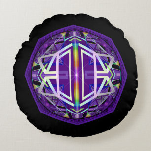 Purple W3 Round Cushion