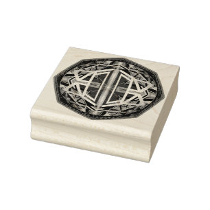 Purple W3 Rubber Stamp