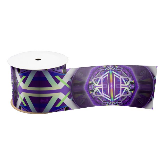 Purple W3 Satin Ribbon (Spool)