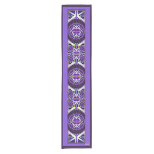 purple W3 Short Table Runner