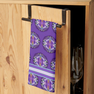 Purple W3 Tea Towel