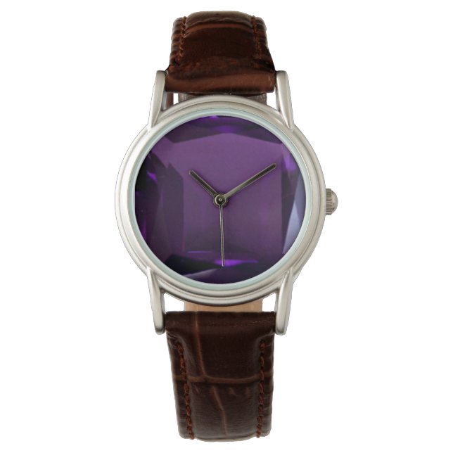 Purple watch, Amethyst Gemstone Watch (Front)