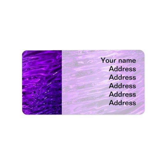 Purple Water Address Label
