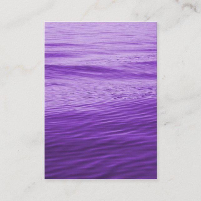 Purple Water Business Card (Front)