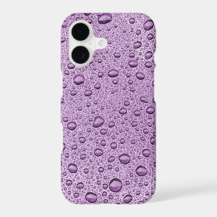 Purple water droplets