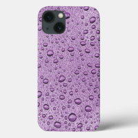 Purple water droplets Case-Mate iPhone case