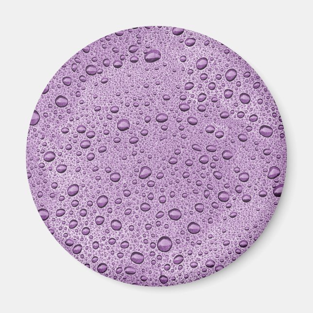 Purple water droplets magnet (Front)