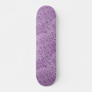 Purple water droplets skateboard