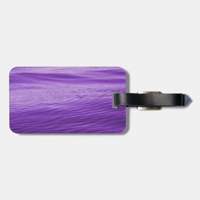 Purple Water Luggage Tag (Back Horizontal)