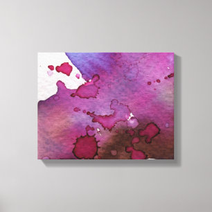 Purple Watercolor Background Canvas Print