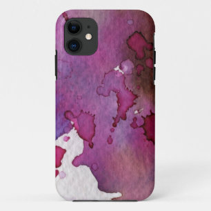 Purple Watercolor Background iPhone 11 Case