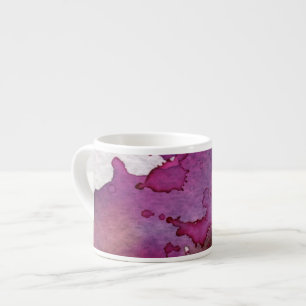 Purple Watercolor Background Espresso Cup
