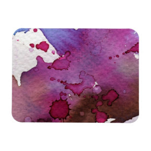 Purple Watercolor Background Magnet