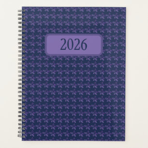 Purple Watercolor Blooms Planner