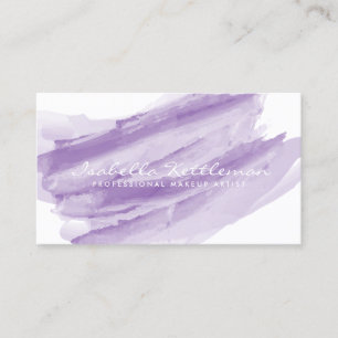 Purple Watercolor Business Card
