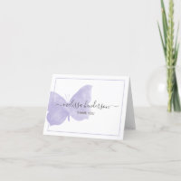 Purple Watercolor Butterfly