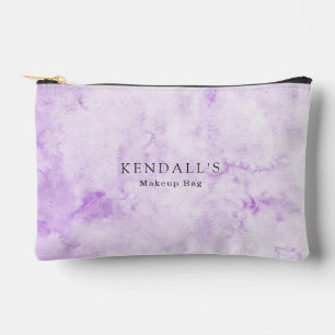 Purple Watercolor Elegant Accessory Pouch