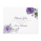 Purple Watercolor Floral, Thank You Cards