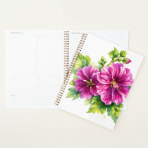 Purple Watercolor Flower Illustration 