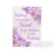 Purple Watercolor Flowers Friend Birthday Card