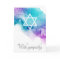 Purple watercolor Jewish sympathy condolence Card