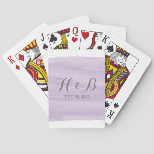 Purple Watercolor Playing Cards