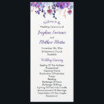 Purple Watercolor Succulent Wedding Programs Programme<br><div class="desc">These wedding programs feature purple watercolor succulents and foliage. The front of the card has the ceremony and the back of the card lists the bridal party. These wedding programs are part of a collection which includes a full range of matching wedding stationery and bridal products. Please visit the collection...</div>