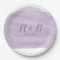 Purple Watercolor Wedding Paper Plates