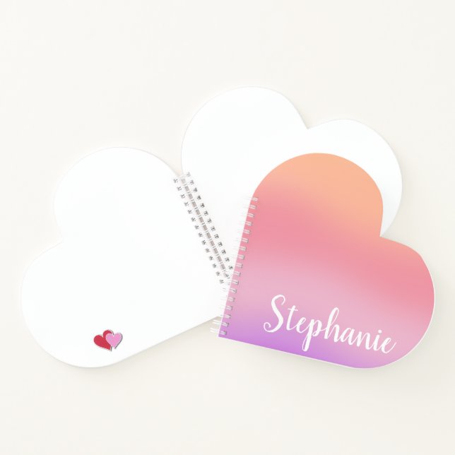 Purple Watercolors Calligraphy Notebook (Inside)