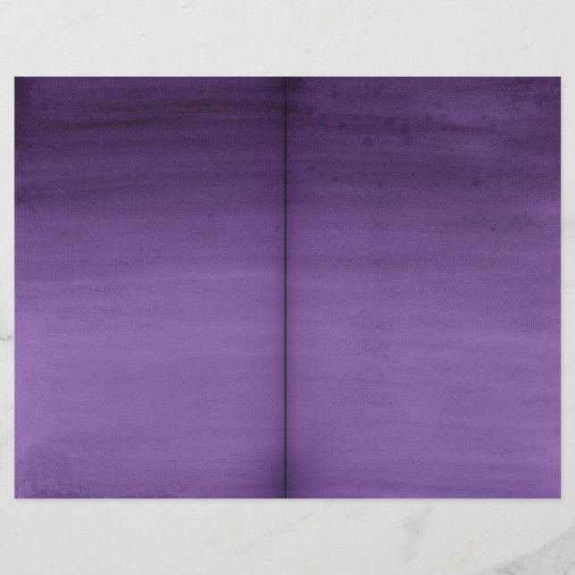 Purple Watercolour Wash Scrapbook Paper (Front)