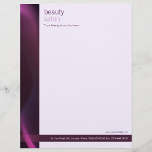 Purple Wave letterhead Design