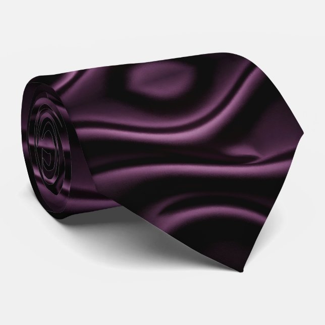 Purple Wave Tie (Rolled)