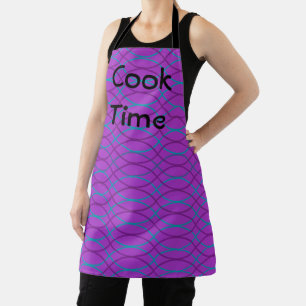 Purple Waves  Apron