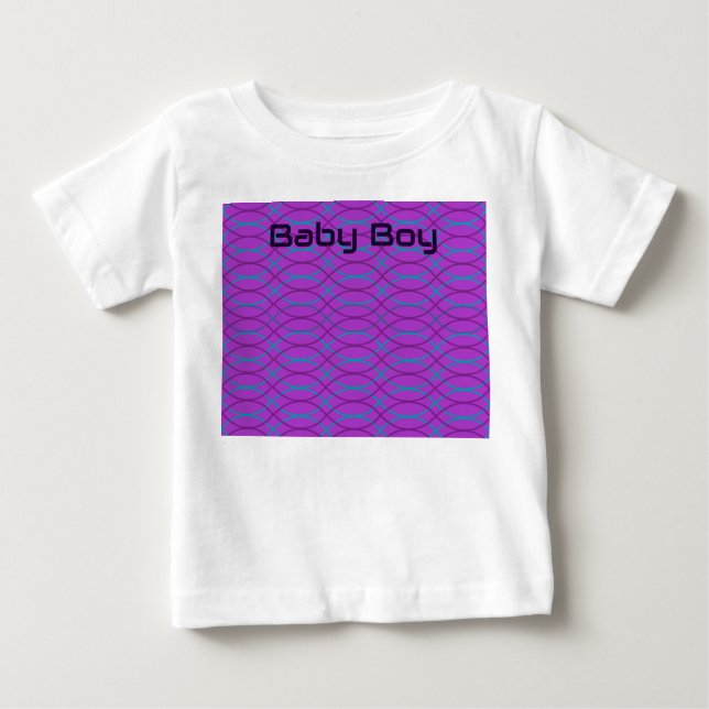 Purple Waves  Baby T-Shirt (Front)