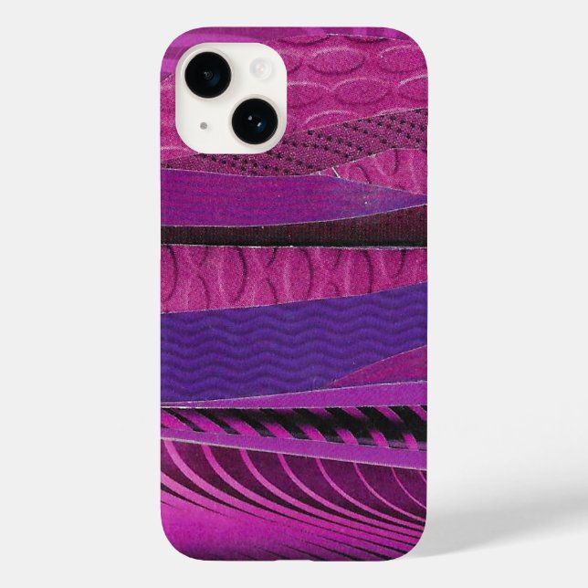 purple waves Case-Mate iPhone case (Back)