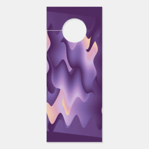 Purple waves door hanger
