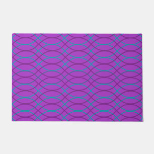 Purple Waves  Doormat