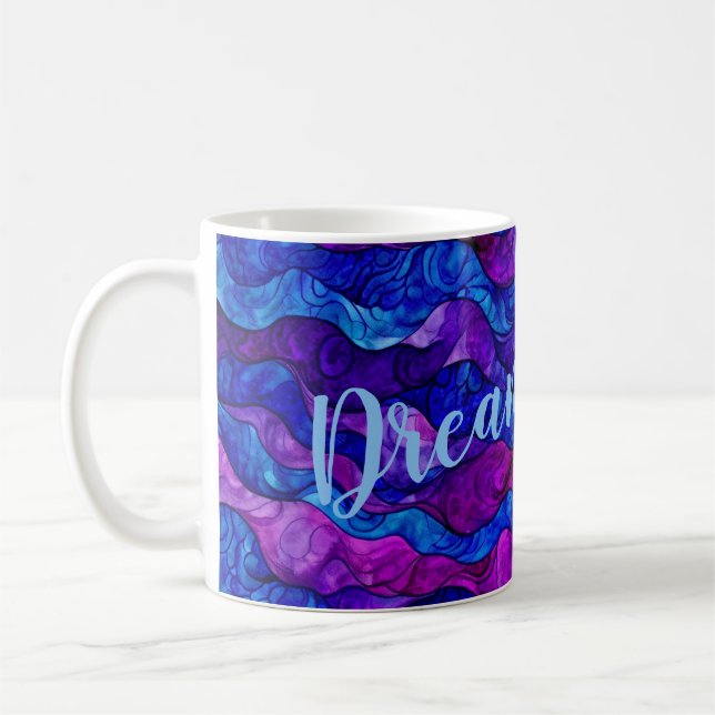 Purple Waves Dream Mug (Left)