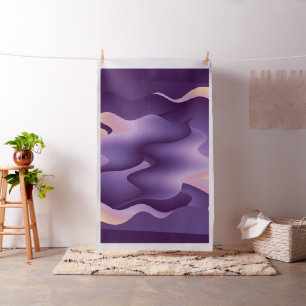 Purple waves fabric