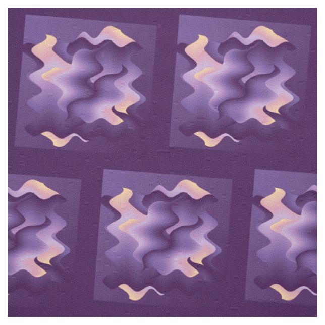 Purple waves fabric (Swatch)