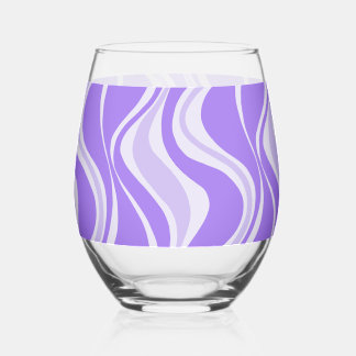 Purple Waves Glass