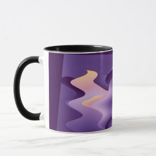 Purple waves mug