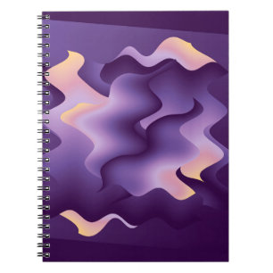 Purple waves notebook