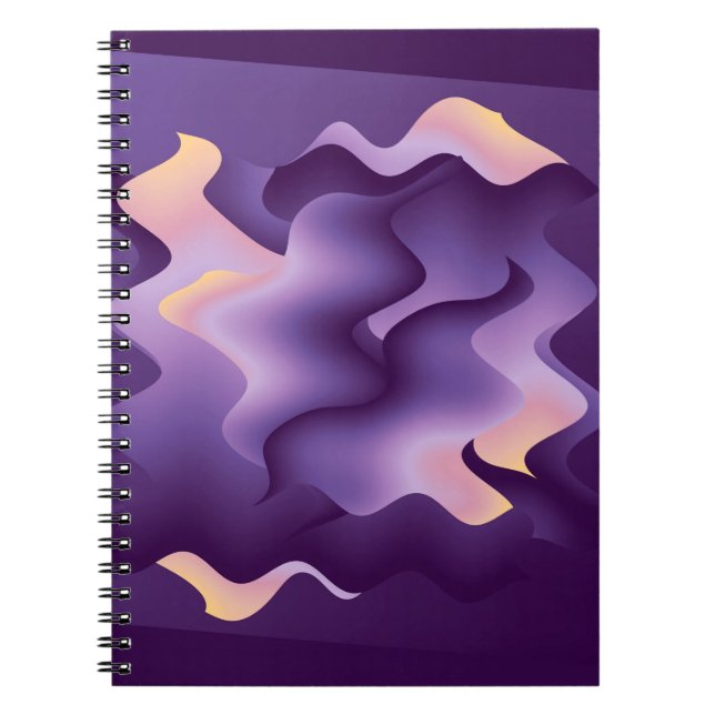 Purple waves notebook (Front)