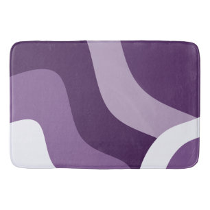 Purple waves P 546 3 of 3 Bath Mat