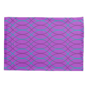 Purple Waves Pillowcase
