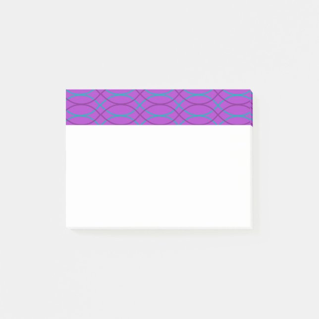 Purple Waves  Post-it Notes (Front)